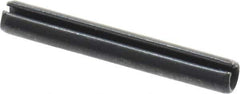 Value Collection - 3mm Diam x 22mm Long Slotted Spring Pin - Grade 1070-1080 Steel, Plain Finish - USA Tool & Supply