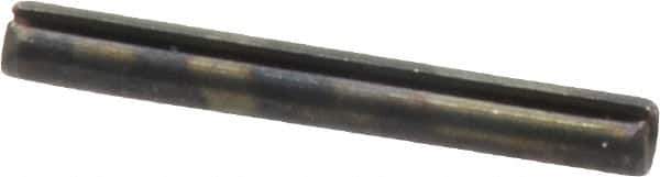 Value Collection - 3mm Diam x 24mm Long Slotted Spring Pin - Grade 1070-1080 Steel, Plain Finish - USA Tool & Supply