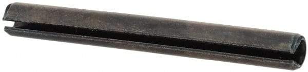 Value Collection - 3mm Diam x 28mm Long Slotted Spring Pin - Grade 1070-1080 Steel, Plain Finish - USA Tool & Supply