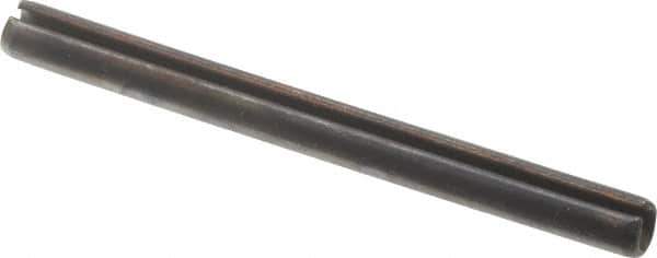 Value Collection - 3mm Diam x 35mm Long Slotted Spring Pin - Grade 1070-1080 Steel, Plain Finish - USA Tool & Supply