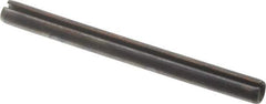 Value Collection - 3mm Diam x 35mm Long Slotted Spring Pin - Grade 1070-1080 Steel, Plain Finish - USA Tool & Supply