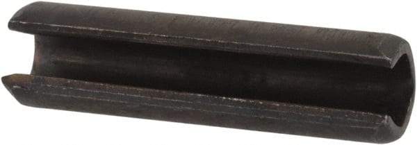 Value Collection - 3.5mm Diam x 14mm Long Slotted Spring Pin - Grade 1070-1080 Steel, Plain Finish - USA Tool & Supply