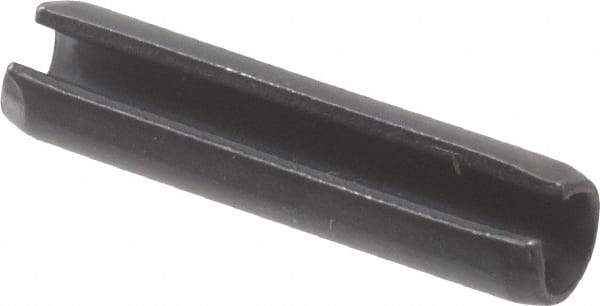 Value Collection - 3.5mm Diam x 16mm Long Slotted Spring Pin - Grade 1070-1080 Steel, Plain Finish - USA Tool & Supply