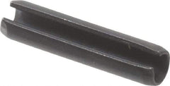 Value Collection - 3.5mm Diam x 16mm Long Slotted Spring Pin - Grade 1070-1080 Steel, Plain Finish - USA Tool & Supply