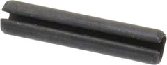 Value Collection - 3.5mm Diam x 18mm Long Slotted Spring Pin - Grade 1070-1080 Steel, Plain Finish - USA Tool & Supply