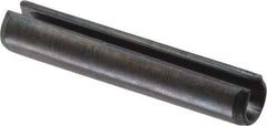 Value Collection - 3.5mm Diam x 20mm Long Slotted Spring Pin - Grade 1070-1080 Steel, Plain Finish - USA Tool & Supply