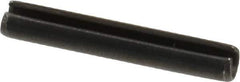 Value Collection - 3.5mm Diam x 24mm Long Slotted Spring Pin - Grade 1070-1080 Steel, Plain Finish - USA Tool & Supply