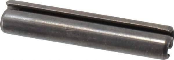 Value Collection - 3.5mm Diam x 26mm Long Slotted Spring Pin - Grade 1070-1080 Steel, Plain Finish - USA Tool & Supply