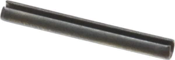Value Collection - 3.5mm Diam x 30mm Long Slotted Spring Pin - Grade 1070-1080 Steel, Plain Finish - USA Tool & Supply