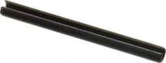 Value Collection - 3.5mm Diam x 40mm Long Slotted Spring Pin - Grade 1070-1080 Steel, Plain Finish - USA Tool & Supply