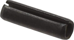 Value Collection - 4mm Diam x 14mm Long Slotted Spring Pin - Grade 1070-1080 Steel, Plain Finish - USA Tool & Supply