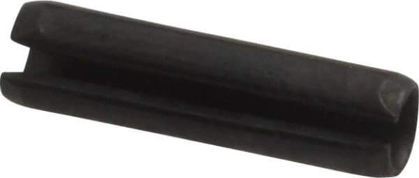 Value Collection - 4mm Diam x 16mm Long Slotted Spring Pin - Grade 1070-1080 Steel, Plain Finish - USA Tool & Supply
