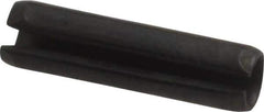 Value Collection - 4mm Diam x 16mm Long Slotted Spring Pin - Grade 1070-1080 Steel, Plain Finish - USA Tool & Supply
