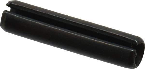 Value Collection - 4mm Diam x 18mm Long Slotted Spring Pin - Grade 1070-1080 Steel, Plain Finish - USA Tool & Supply