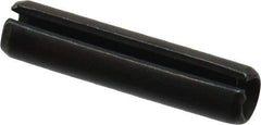 Value Collection - 4mm Diam x 18mm Long Slotted Spring Pin - Grade 1070-1080 Steel, Plain Finish - USA Tool & Supply
