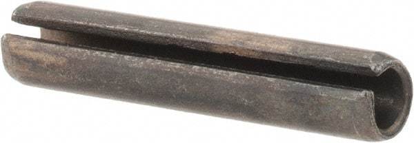 Value Collection - 4mm Diam x 20mm Long Slotted Spring Pin - Grade 1070-1080 Steel, Plain Finish - USA Tool & Supply
