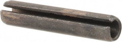 Value Collection - 4mm Diam x 20mm Long Slotted Spring Pin - Grade 1070-1080 Steel, Plain Finish - USA Tool & Supply