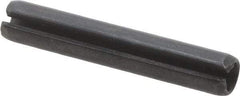 Value Collection - 4mm Diam x 24mm Long Slotted Spring Pin - Grade 1070-1080 Steel, Plain Finish - USA Tool & Supply