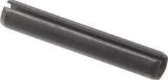 Value Collection - 4mm Diam x 26mm Long Slotted Spring Pin - Grade 1070-1080 Steel, Plain Finish - USA Tool & Supply