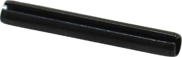 Value Collection - 4mm Diam x 30mm Long Slotted Spring Pin - Grade 1070-1080 Steel, Plain Finish - USA Tool & Supply