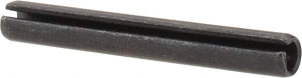Value Collection - 4mm Diam x 32mm Long Slotted Spring Pin - Grade 1070-1080 Steel, Plain Finish - USA Tool & Supply