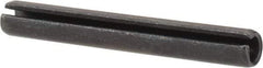 Value Collection - 4mm Diam x 32mm Long Slotted Spring Pin - Grade 1070-1080 Steel, Plain Finish - USA Tool & Supply