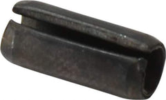 Value Collection - 5mm Diam x 12mm Long Slotted Spring Pin - Grade 1070-1080 Steel, Plain Finish - USA Tool & Supply