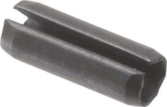 Value Collection - 5mm Diam x 14mm Long Slotted Spring Pin - Grade 1070-1080 Steel, Plain Finish - USA Tool & Supply