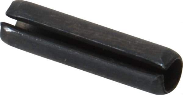 Value Collection - 5mm Diam x 20mm Long Slotted Spring Pin - Grade 1070-1080 Steel, Plain Finish - USA Tool & Supply