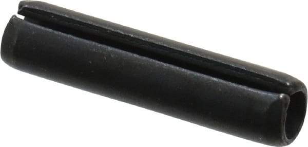 Value Collection - 5mm Diam x 22mm Long Slotted Spring Pin - Grade 1070-1080 Steel, Plain Finish - USA Tool & Supply