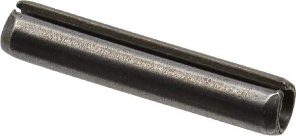 Value Collection - 5mm Diam x 26mm Long Slotted Spring Pin - Grade 1070-1080 Steel, Plain Finish - USA Tool & Supply