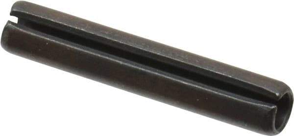 Value Collection - 5mm Diam x 28mm Long Slotted Spring Pin - Grade 1070-1080 Steel, Plain Finish - USA Tool & Supply