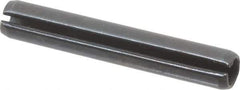 Value Collection - 5mm Diam x 32mm Long Slotted Spring Pin - Grade 1070-1080 Steel, Plain Finish - USA Tool & Supply