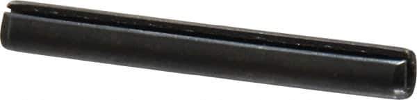 Value Collection - 5mm Diam x 40mm Long Slotted Spring Pin - Grade 1070-1080 Steel, Plain Finish - USA Tool & Supply
