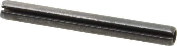 Value Collection - 5mm Diam x 45mm Long Slotted Spring Pin - Grade 1070-1080 Steel, Plain Finish - USA Tool & Supply