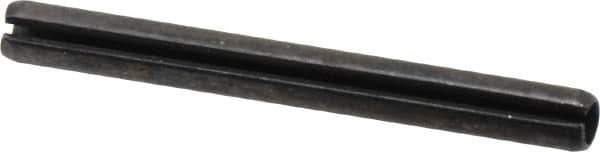 Value Collection - 5mm Diam x 50mm Long Slotted Spring Pin - Grade 1070-1080 Steel, Plain Finish - USA Tool & Supply