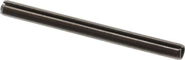 Value Collection - 5mm Diam x 60mm Long Slotted Spring Pin - Grade 1070-1080 Steel, Plain Finish - USA Tool & Supply