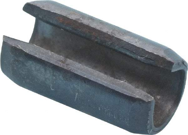 Value Collection - 6mm Diam x 12mm Long Slotted Spring Pin - Grade 1070-1080 Steel, Plain Finish - USA Tool & Supply