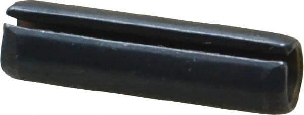 Value Collection - 6mm Diam x 22mm Long Slotted Spring Pin - Grade 1070-1080 Steel, Plain Finish - USA Tool & Supply