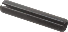 Value Collection - 6mm Diam x 32mm Long Slotted Spring Pin - Grade 1070-1080 Steel, Plain Finish - USA Tool & Supply