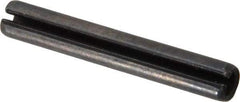 Value Collection - 6mm Diam x 40mm Long Slotted Spring Pin - Grade 1070-1080 Steel, Plain Finish - USA Tool & Supply