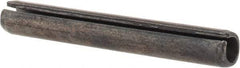 Value Collection - 6mm Diam x 45mm Long Slotted Spring Pin - Grade 1070-1080 Steel, Plain Finish - USA Tool & Supply