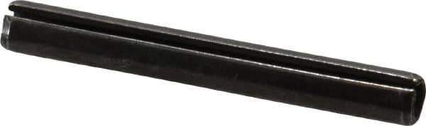 Value Collection - 6mm Diam x 50mm Long Slotted Spring Pin - Grade 1070-1080 Steel, Plain Finish - USA Tool & Supply