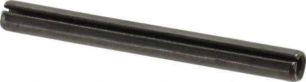 Value Collection - 6mm Diam x 60mm Long Slotted Spring Pin - Grade 1070-1080 Steel, Plain Finish - USA Tool & Supply