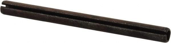 Value Collection - 6mm Diam x 75mm Long Slotted Spring Pin - Grade 1070-1080 Steel, Plain Finish - USA Tool & Supply