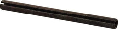 Value Collection - 6mm Diam x 75mm Long Slotted Spring Pin - Grade 1070-1080 Steel, Plain Finish - USA Tool & Supply