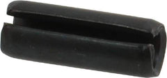 Value Collection - 8mm Diam x 22mm Long Slotted Spring Pin - Grade 1070-1080 Steel, Plain Finish - USA Tool & Supply