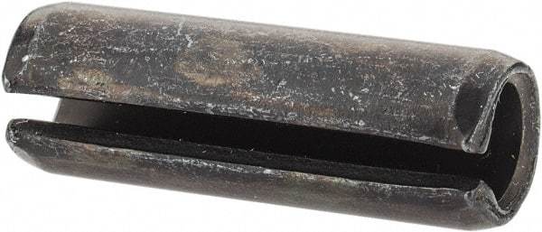 Value Collection - 8mm Diam x 24mm Long Slotted Spring Pin - Grade 1070-1080 Steel, Plain Finish - USA Tool & Supply
