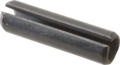 Value Collection - 8mm Diam x 30mm Long Slotted Spring Pin - Grade 1070-1080 Steel, Plain Finish - USA Tool & Supply