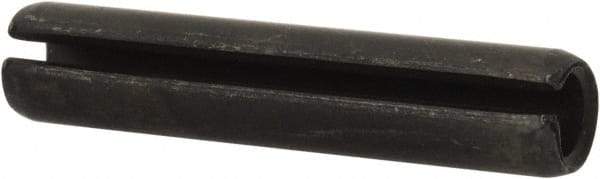Value Collection - 8mm Diam x 40mm Long Slotted Spring Pin - Grade 1070-1080 Steel, Plain Finish - USA Tool & Supply